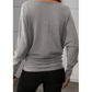 Chrystal Grey Extended Cuffs Long Sleeve Top