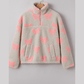 Lyssa Bow Sherpa Quarter Zip Drop Shoulder Baggy Sweatshirt