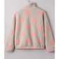 Lyssa Bow Sherpa Quarter Zip Drop Shoulder Baggy Sweatshirt