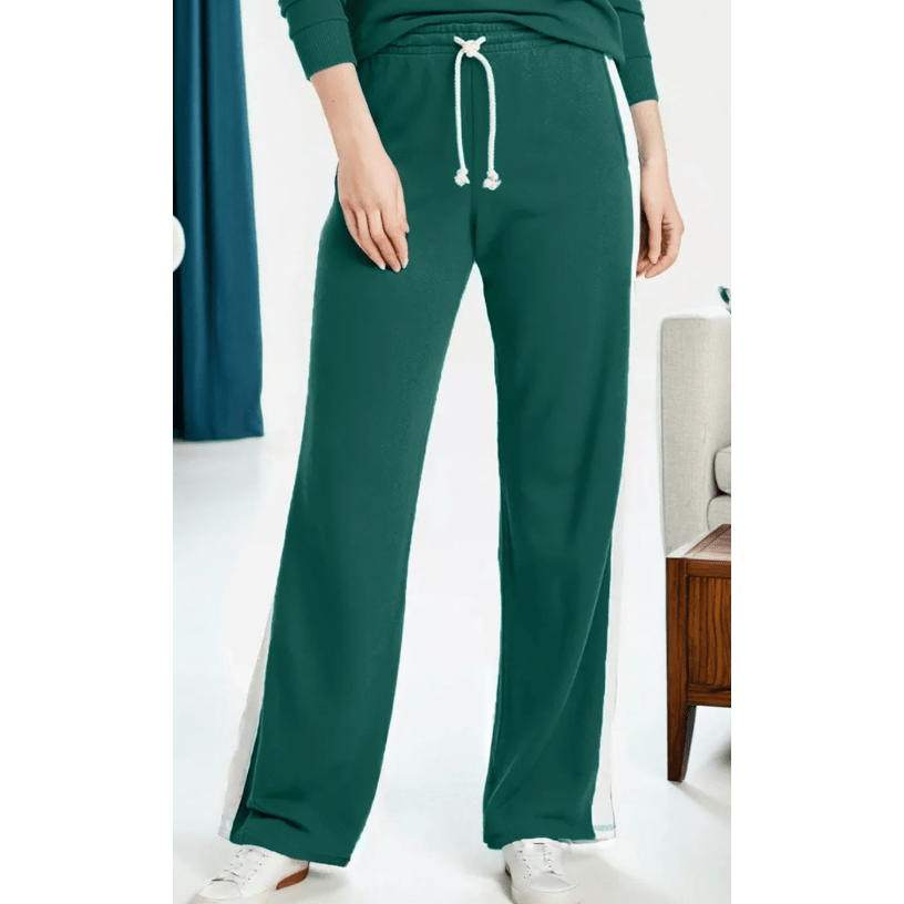 Tillie Pullover Top Varsity Stripe Detail Loose Drawstring Pants Set