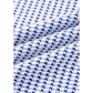 Veronica Blue Waffle Knit Exposed Stitching Casual Top with Side Slits