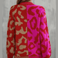 Lenaya Leopard Lines Colorblock Knit Sweater - 3 Colors
