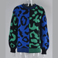 Lenaya Leopard Lines Colorblock Knit Sweater - 3 Colors