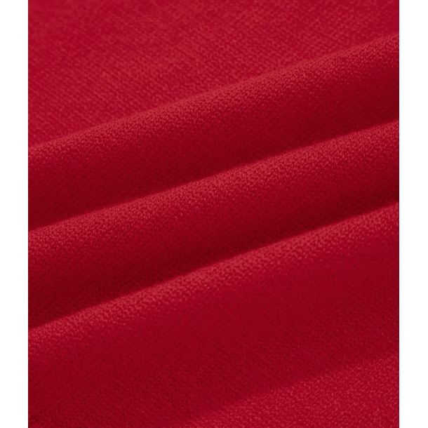 Darla Red Contrast Trim Big Bow Accent Holiday Cropped Sweater