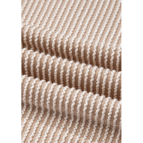 Jaz Parchment Ribbed Knit Patched Pocket Wide Leg Overalls