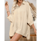 Veda 3/4 Puff Sleeve Oversize Shirt