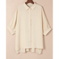 Veda 3/4 Puff Sleeve Oversize Shirt