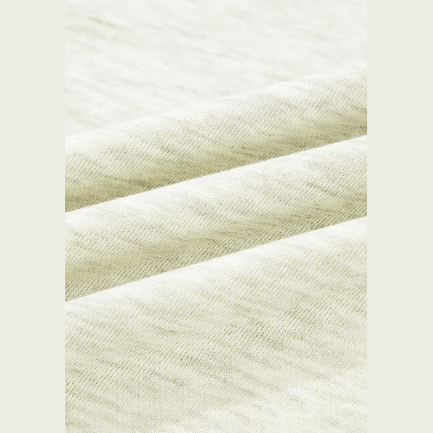 Clarey Light Grey Contrast Striped Patchwork Zip Collar Pullover Sweatshirt