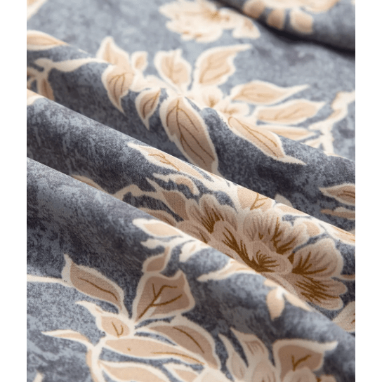 Nixie Floral Print Smocked High Waist Long Sleeve Maxi Dress