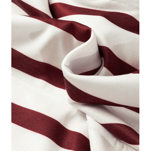 Tedra Red Stripe Pullover Hoodie Ribbed Solid Pants 2pcs Set Outfit