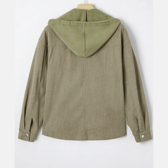 Rosetta Laurel Green 2 in 1 Thermal Knit Textured Hooded Jacket