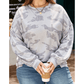 Farah Camouflage Print Round Neck Plus Size Sweatshirt