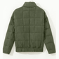 Netty Green Zip-Up Pocket Quilted Jacket