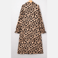 Kacey Brown Leopard Print Smocked Detail Flowy Midi Dress