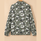 Luka Green Camo Chest Pockets Loose Jean Jacket