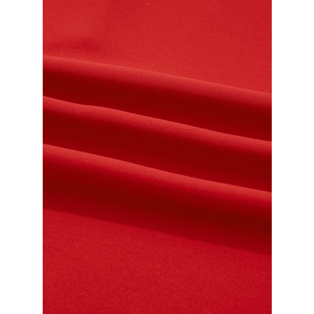 Vera Racing Red Contrast Plaid Patchwork V Neck Long Sleeve Blouse