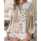 Virginia Floral Patchwork Print Long Puff Sleeve Shirt