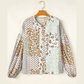 Virginia Floral Patchwork Print Long Puff Sleeve Shirt