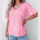 Sandi Sachet Pink Cotton Mineral Wash T Shirt