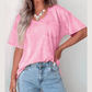 Sandi Sachet Pink Cotton Mineral Wash T Shirt