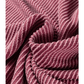 SALE!!!  Gladys Burgundy Twisted Ribbed High Neck Loose Tee Elastic High Waist Loose Pant Set