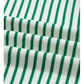 Janey Green Stripe Quarter Zip Polo Collar T Shirt Dress with Pockets