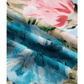 Londyn Contrast Trim V Neck Cuffed Bracelet Sleeve Floral Blouse