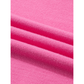 Carrison Pink Ribbed Trim Round Neck Ruffle Short Sleeve Sweater