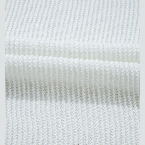 Haylie Off White Sweater Tee with Side Slits