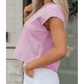 SALE!!!  Jerilyn Pink Mineral Wash Boxy Fit Cotton Tank Top