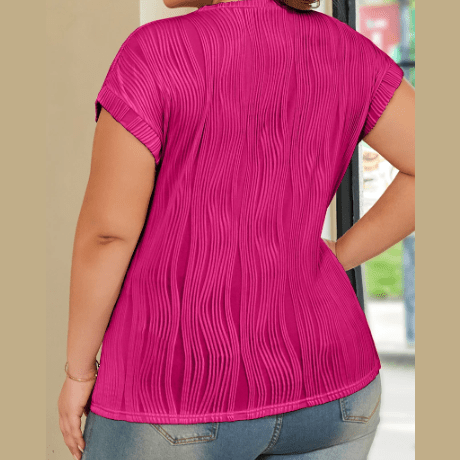 PIp Wavy Textured Plus Size Tee
