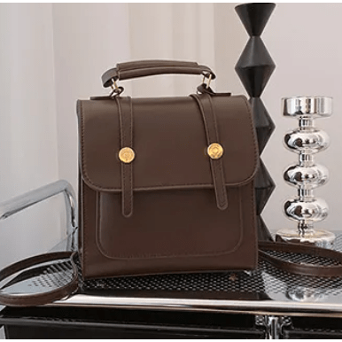 Dark Brown Convertible Street‑Style Backpack