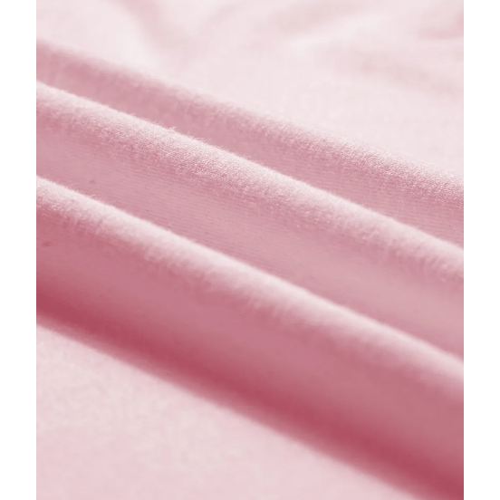Parkin Pink Seamed Detail Contrast Lace Raglan Sleeve Tee