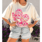 Dianne Floral Patched Raw Seam Big Flower Oversize Tee
