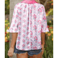 RTS Floral Collared Ruffled Half Sleeve Shirt