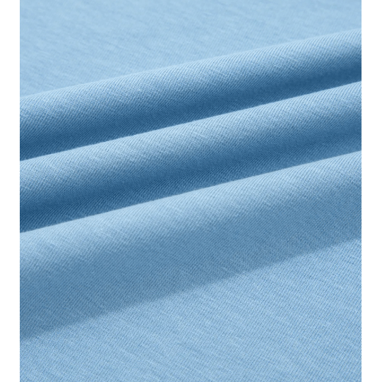 RTS Alana Beau Blue Stars Stripes Short Puff Sleeve Top