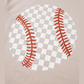 Checkered Baseball Graphic Tee