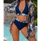 Lindsey Navy Resort‑Day Bikini & Sheer Cover