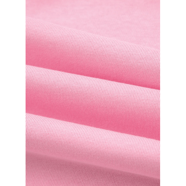 Gessi Pink Raw Edge Half Sleeve Pocketed Loose Romper