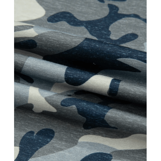 Tracey Green Camouflage Print Crew Neck T Shirt
