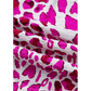 Birdie Leopard Print V Neck Puffy Half Sleeve Blouse