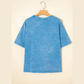 Amanda Blue Mineral Washed Oversized Tee
