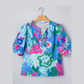 RTS Tibbie Floral Print V Neck Half Sleeve Blouse