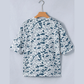 Noa Camouflage Print Single Chest Pocket V Neck Tee