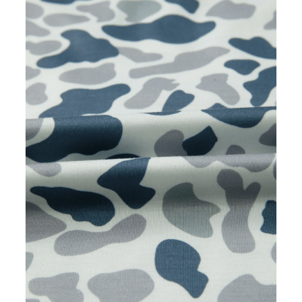 Noa Camouflage Print Single Chest Pocket V Neck Tee