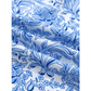 Irina Sky Blue Square Neck Short Puff Sleeve Pleated Floral Blouse