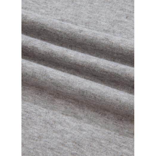 Cali Light Grey Granny Square Crochet Detail Loose T Shirt