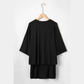 Kat Black Oversize Tee Tie Wrap Mini Skort 2pcs Set