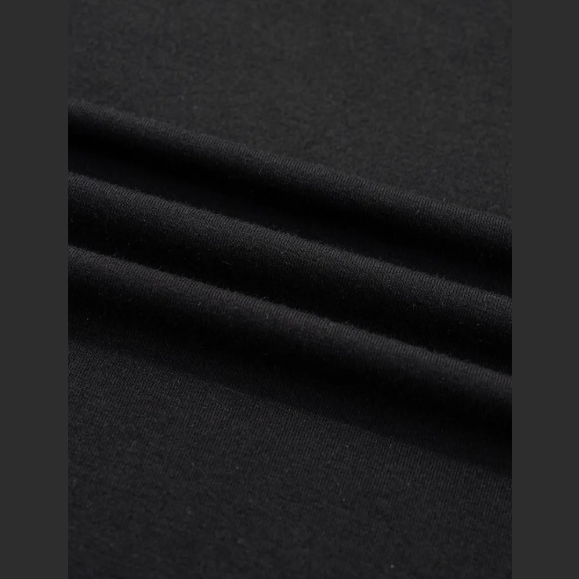 Kat Black Oversize Tee Tie Wrap Mini Skort 2pcs Set