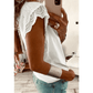 Payson Eyelet Embroidered Flutter Sleeve Patchwork V Neck Tee